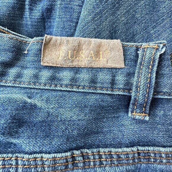 F.U.S.A.I 1997 Vintage Medium Wash Straight Leg Denim Jeans (32) - Picture 12 of 14